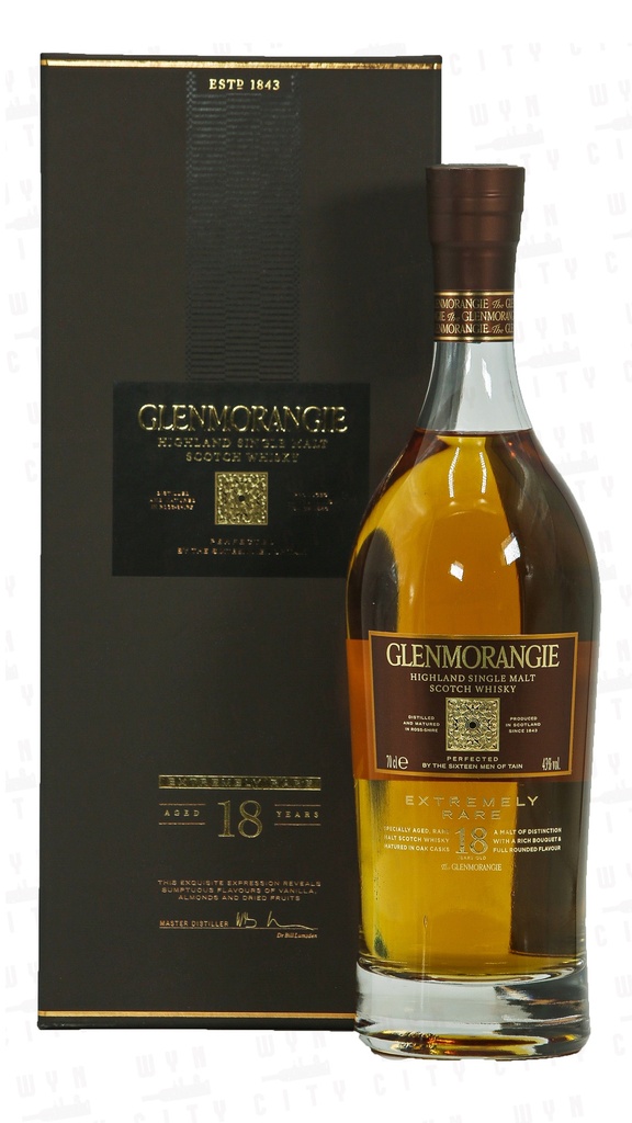 Glenmorangie 18 Years Old Single Malt Scotch Whiskey W/ Gift Pack Extremely Rare