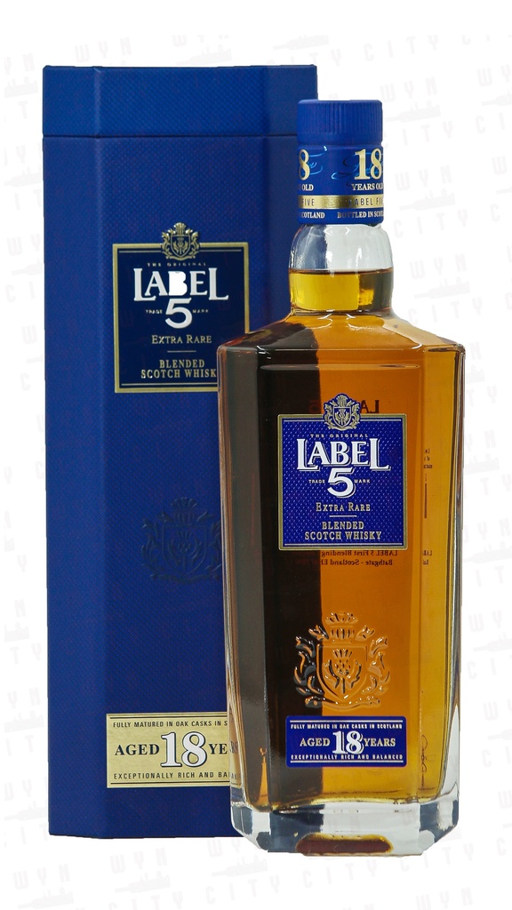 Label 5 18 Years Old Blended Scotch Whisky W/ Gift Box