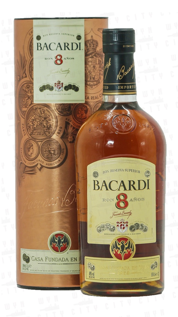 Bacardi Ron 8 Años