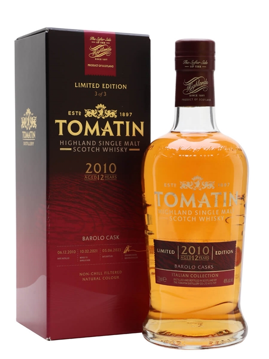 Tomatin 12 Years Italian Barolo Cask 46% - 70cl