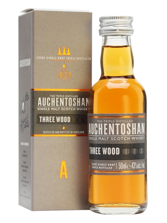 Auchentoshan Single Malt Scotch Whisky Three Wood 5cl