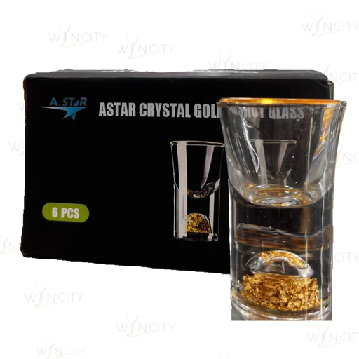 Astar Crystal Gold Shot Glass