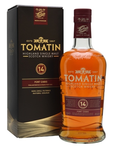 Tomatin 14 Year Port Cask 43% - 70cl