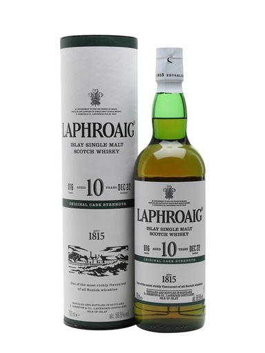 Laphroaig 10 Years Old Original Cask Strength Finish
